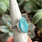 Catalina Turquoise Ring in Webbed Blue in size 8.5