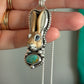 Laura Mears Bunny Pendant with Easter Blue Turquoise + Succulents