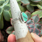 Desert Bloom Variscite with Swirl Flower Band size 7.5 to 7.75