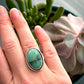 Desert Bloom Variscite Shadowbox Ring in size 6.5