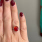 Rosarita Ring in Red Twist Band size 8.25