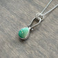 Fox Turquoise Hinge Pendant in Green no. 9