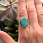 Royston Turquoise Arch Ring in size 8.75