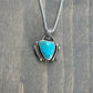 Fox Turquoise Art Deco Pendant in Blue v1