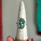 Calypso Variscite Ring Fleur Band size 7.5