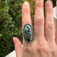 San Pedro Variscite Twist Ring in size 8.5