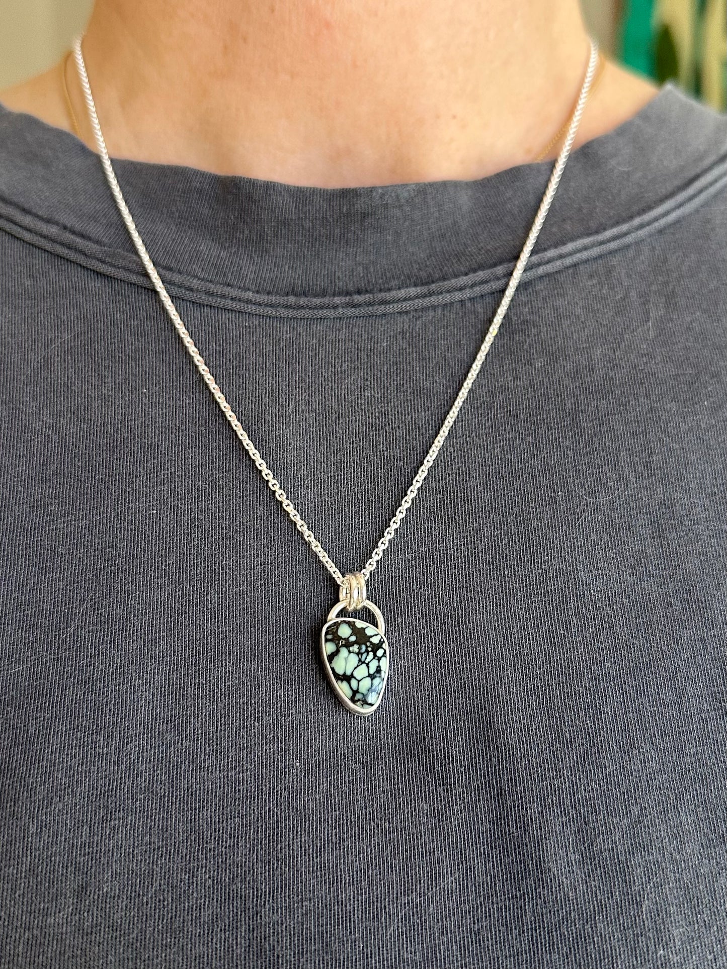 Blueboy Variscite Black + Mint Pendant