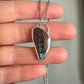 Australian Boulder Opal Pendant with Purple Opalescence