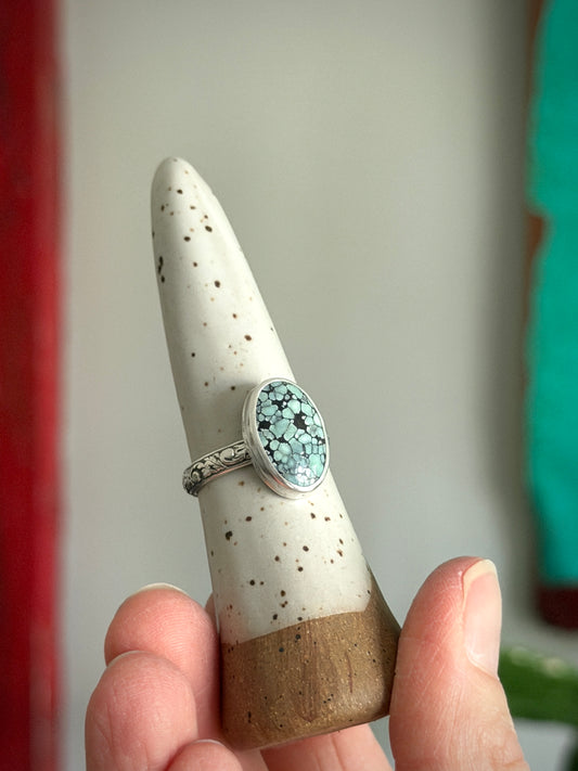 Desert Bloom Variscite Ring in size 8.75