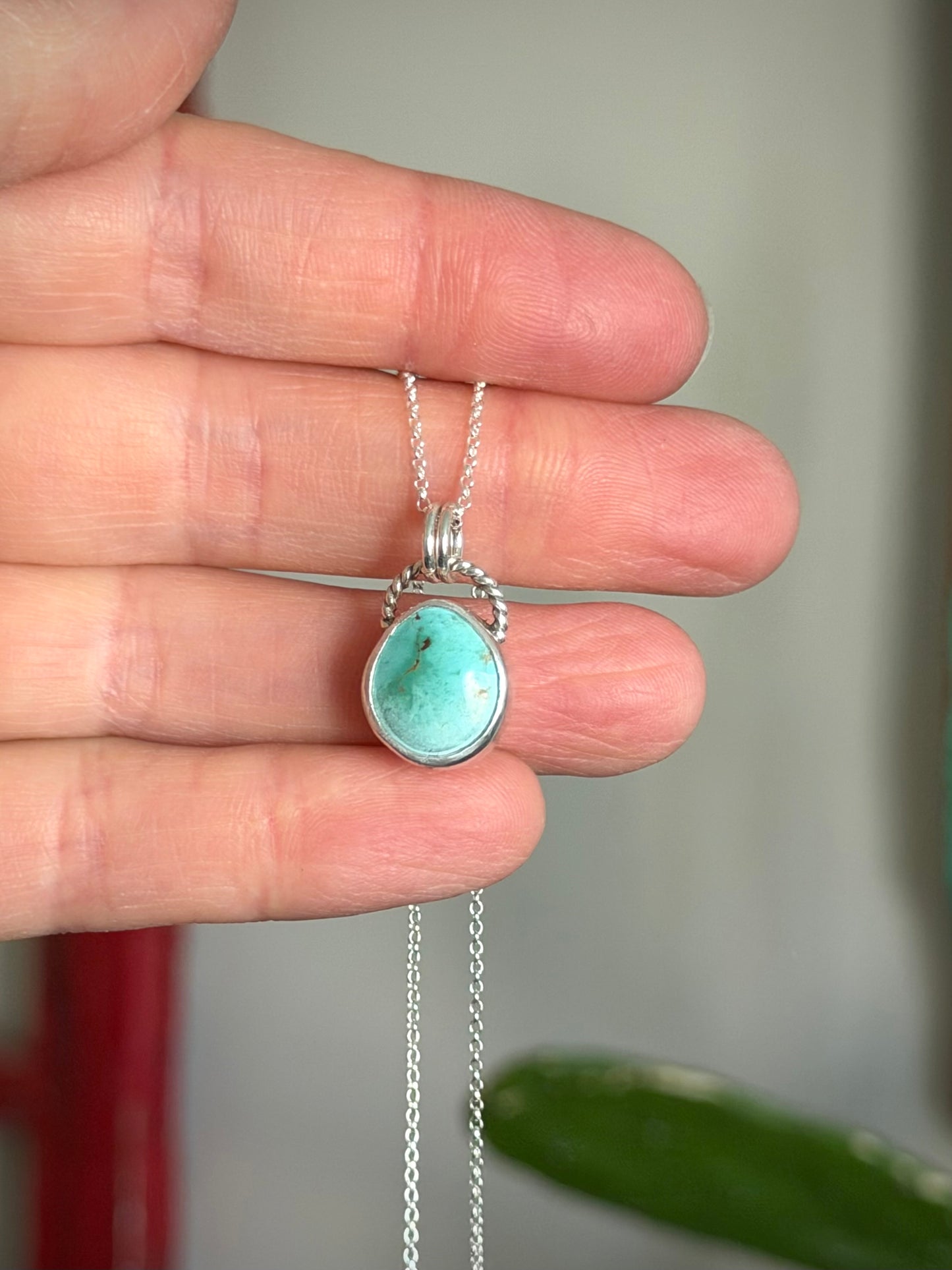 Royston Royal Blue Turquoise Little Necklace in Blue Green