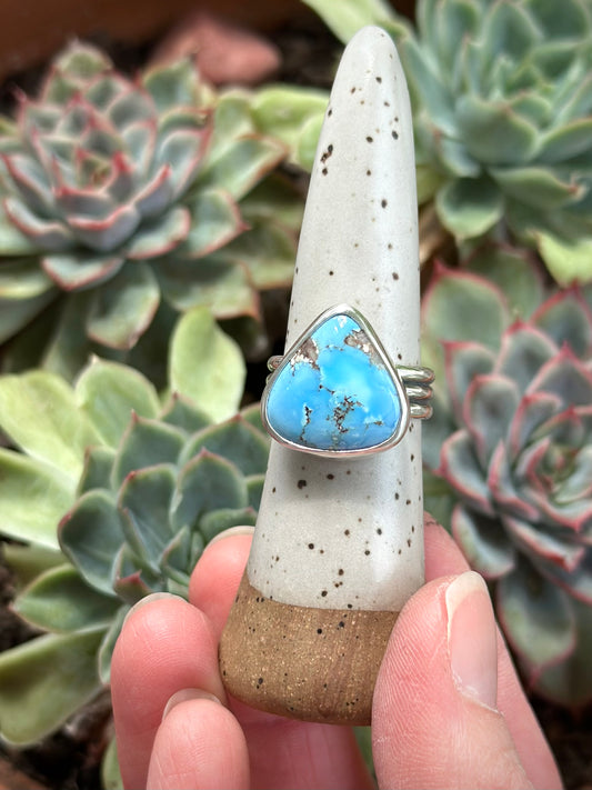 Golden Hills Turquoise Ring size 8.5