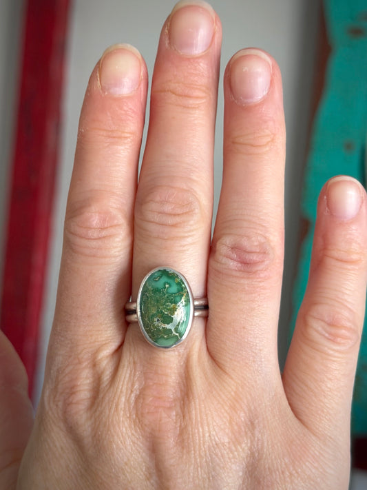 Emerald Valley Turquoise Ring in Green size 10