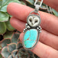 Royston Turquoise + Laura Mears Owl Face Pendant