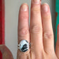 White Buffalo Opalite Ring in size 8.75