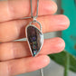 Australian Boulder Opal Pendant with Purple Opalescence