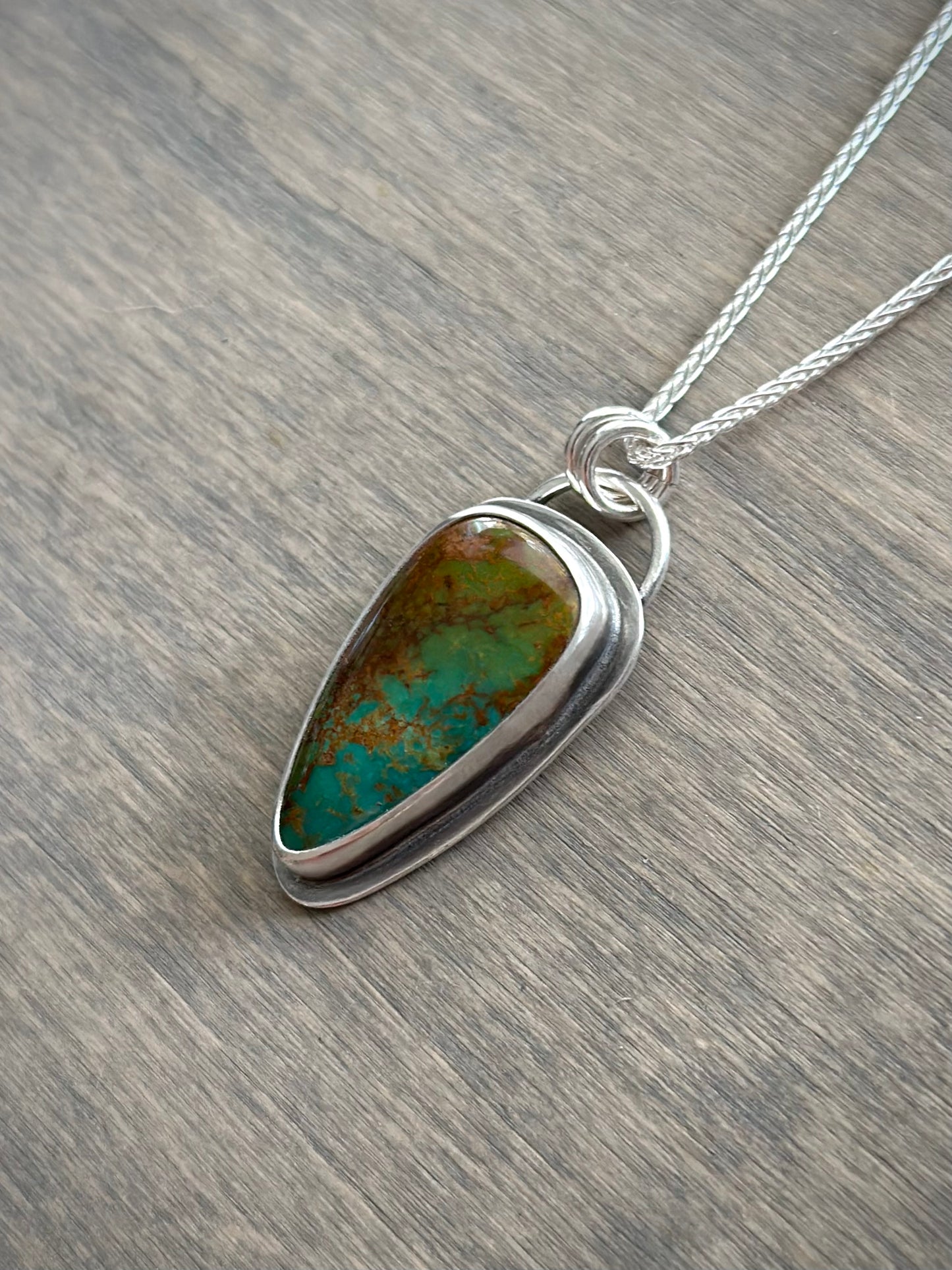 Rising Phoenix Turquoise Polychrome Pendant