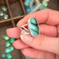 Desert Bloom Variscite High Grade Ring in size 8.75