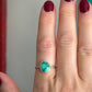 Emerald Valley Turquoise Ring Twist Band size 8.75