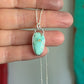 Royston Royal Blue Turquoise Necklace in pale green