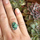 Desert Bloom Variscite Ring in size 7.75