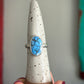 Golden Hills Turquoise Ring Fleur Band size 7.25