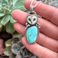 Royston Turquoise + Laura Mears Owl Face Pendant