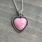 Pink Conch Shell Heart Pendant