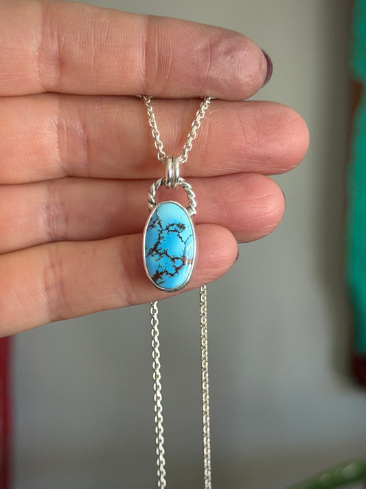 Golden Hills Turquoise Oval Pendant