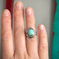 Thunderbird Turquoise Art Deco Ring size 6.25