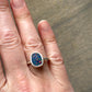 Coober Pedy Opal Stacker Ring in size 8-1/4