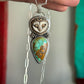 Laura Mears Sleeping Owl Pendant with Thunderbird Turquoise
