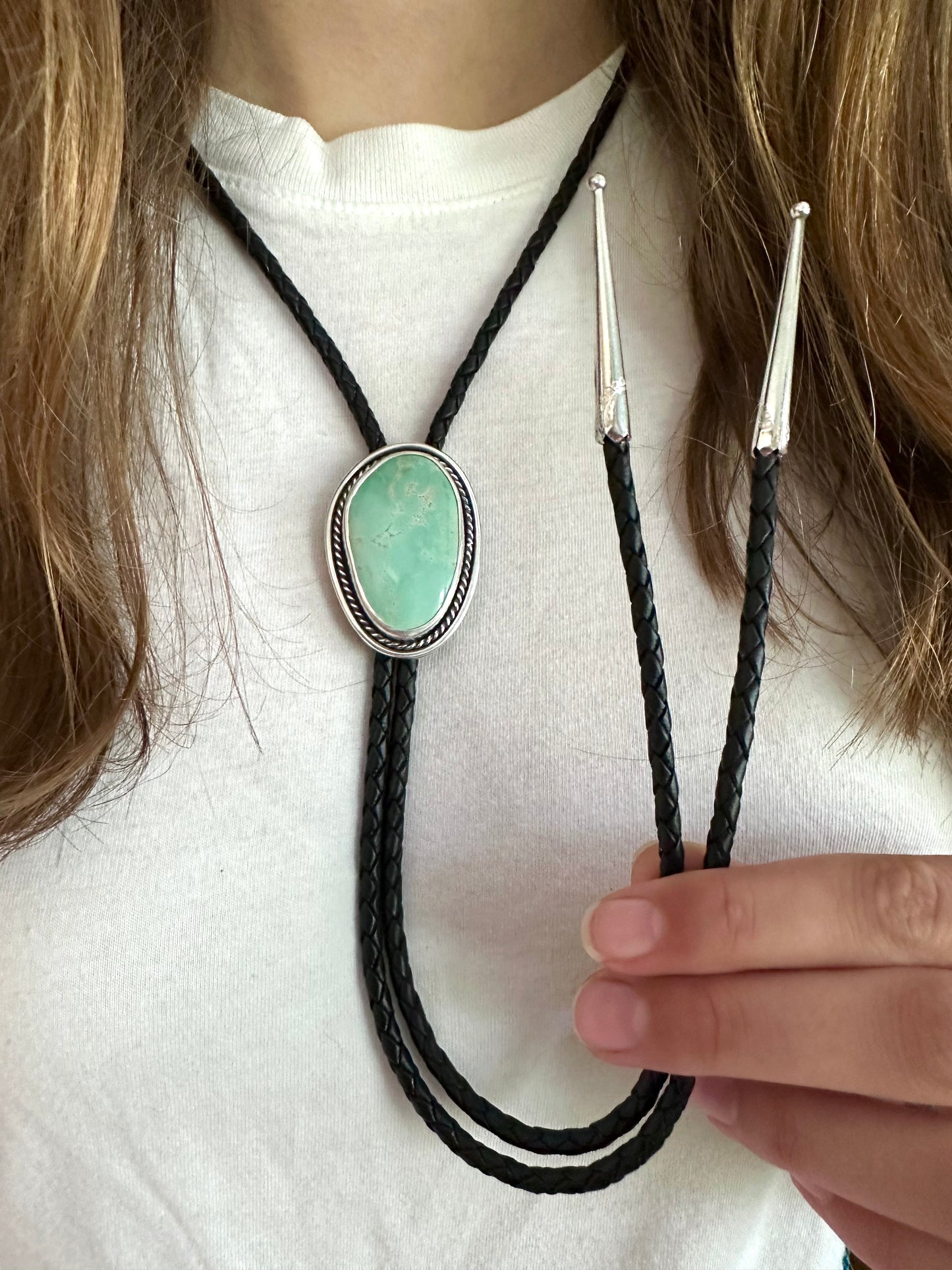 Royston Turquoise Bolo Tie in Black