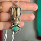 Laura Mears Bunny Pendant with Easter Blue Turquoise + Succulents