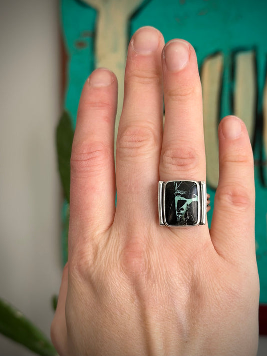 San Pedro Variscite Ring in size 8