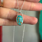 Little Royston Royal Blue Turquoise Twist Necklace in Blue