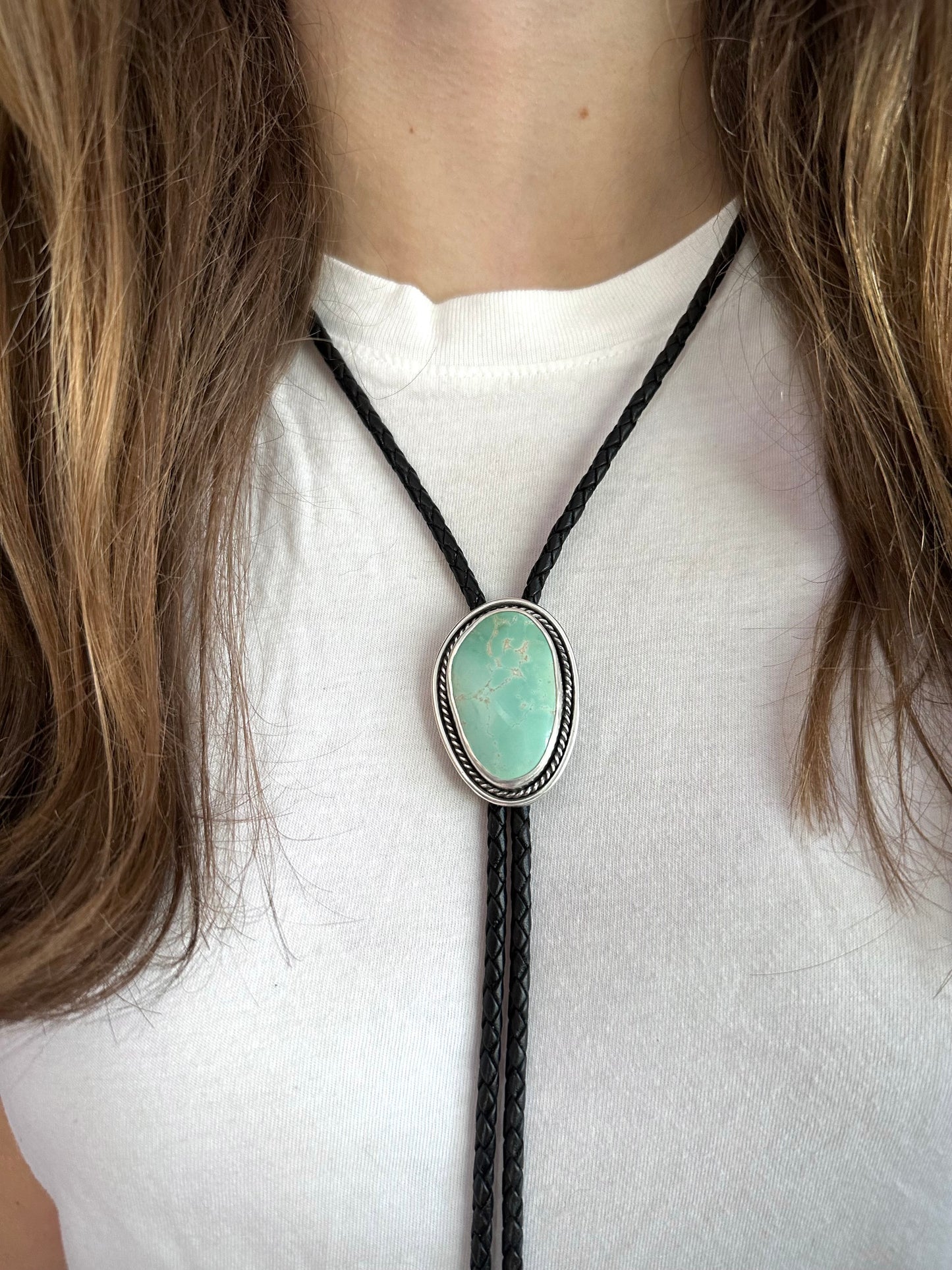 Royston Turquoise Bolo Tie in Black