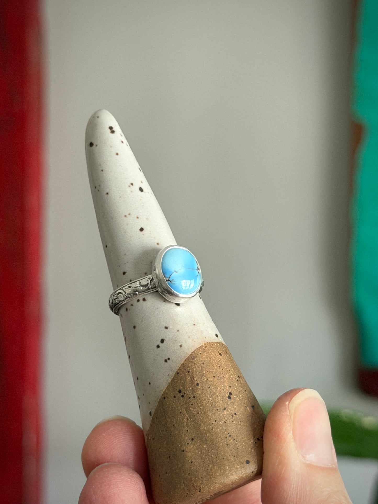 Golden Hills Turquoise Ring in size 7.75