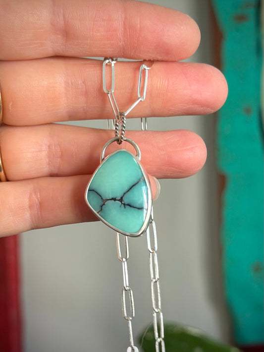 Desert Bloom Variscite Pendant