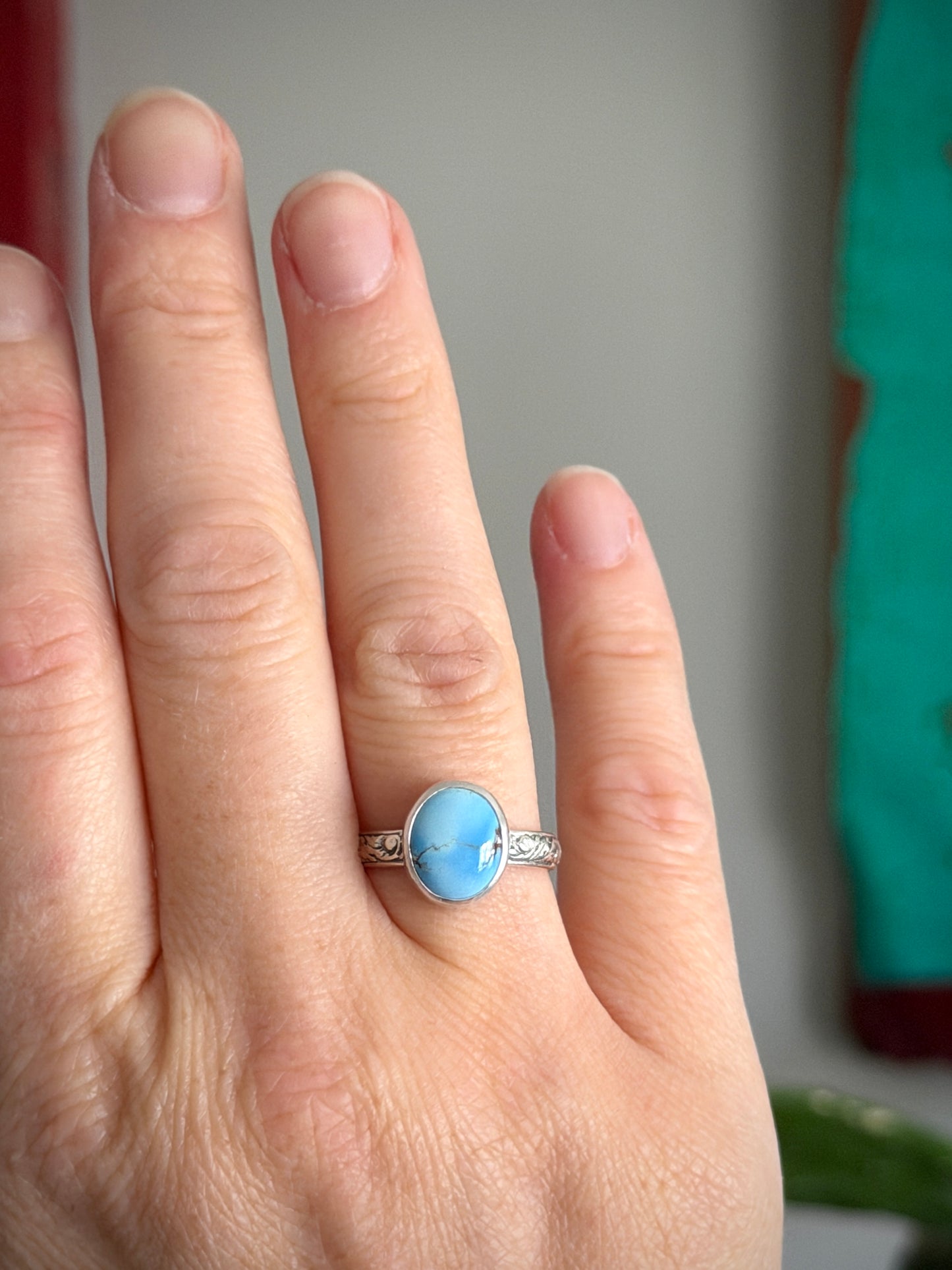 Golden Hills Turquoise Ring in size 7.75