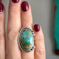 Thunderbird Turquoise Funky Ring size 7