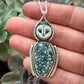 New Lander Variscite Laura Mears Owl Pendant in Blue