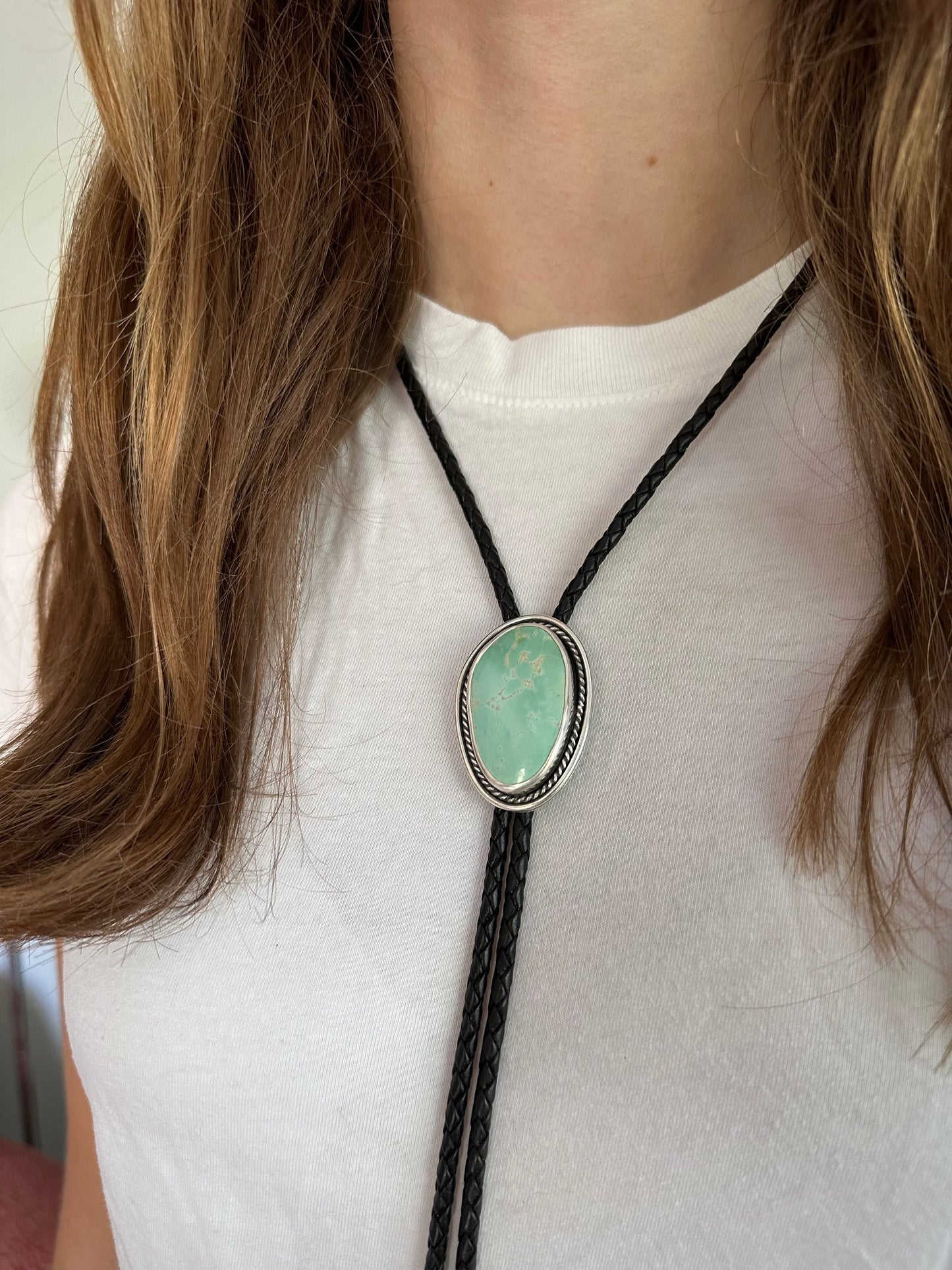 Royston Turquoise Bolo Tie in Black