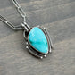 Fox Turquoise Art Deco Pendant in Blue v2
