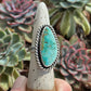 Fox Turquoise Chunky Twist Ring in size 7.25