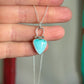 Royston Royal Blue Turquoise Necklace in Pale Blue Pinned Hinge