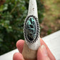 San Pedro Variscite Twist Ring in size 8.5