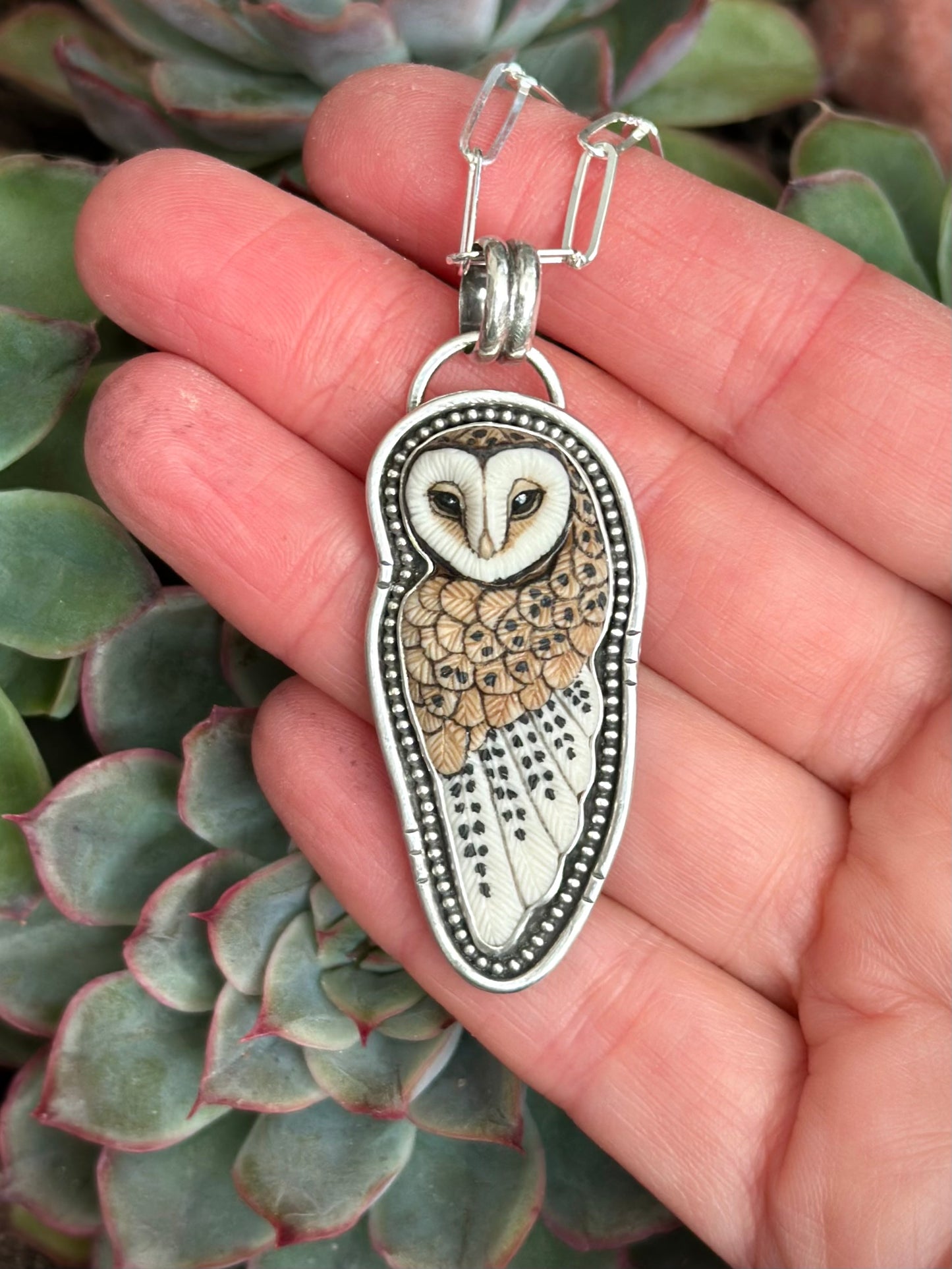 Laura Mears Full Owl Pendant