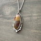 Mescalero Jasper Oval Stepping Stone Wishbone Pendant