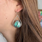 Desert Bloom Variscite Teardrop Hoops v3