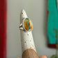 Royston Ribbon Turquoise Ring in size 4.5 STAMPED BAND